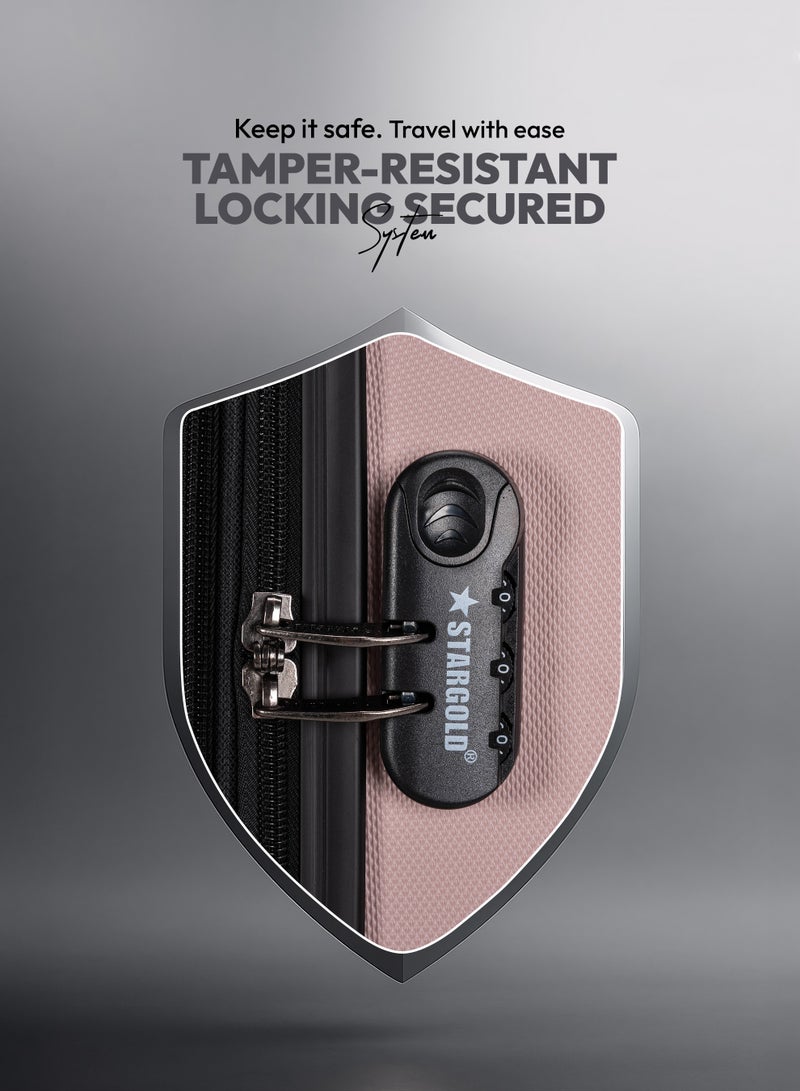 ستارجولد مجموعة حقائب سفر مكونة من 3 قطع من حقائب أمتعة السفر ذات الجانب الصلب من مادة ABS - Image 5